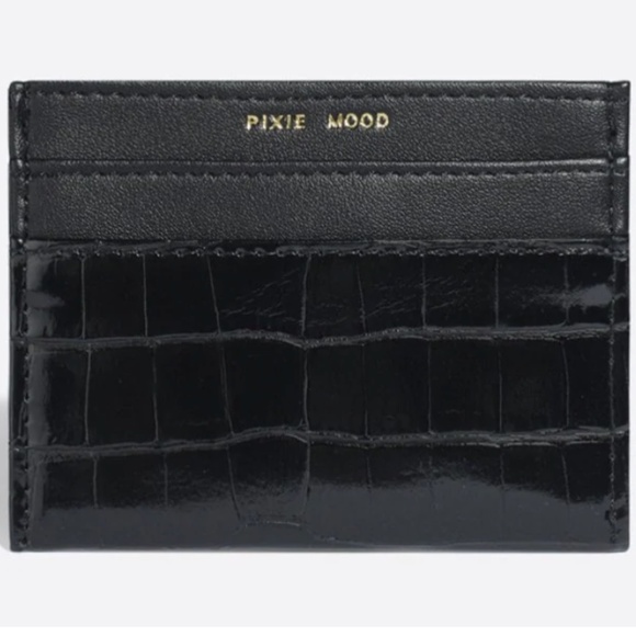 NWT - Card Holder - Pixie Mood - Black Croc - Picture 3 of 4